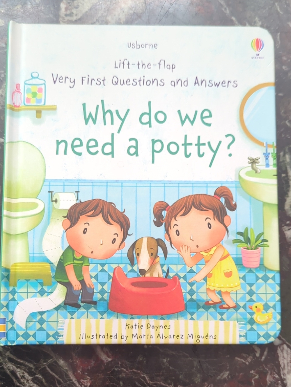 Usborne Why Do We Need a Potty? Lift-the-Flap Board Book - Green, Blue, Red